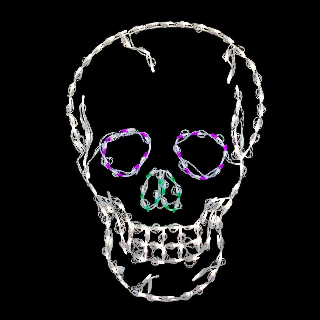 Halloween LED Lighted Skull 37 inches
