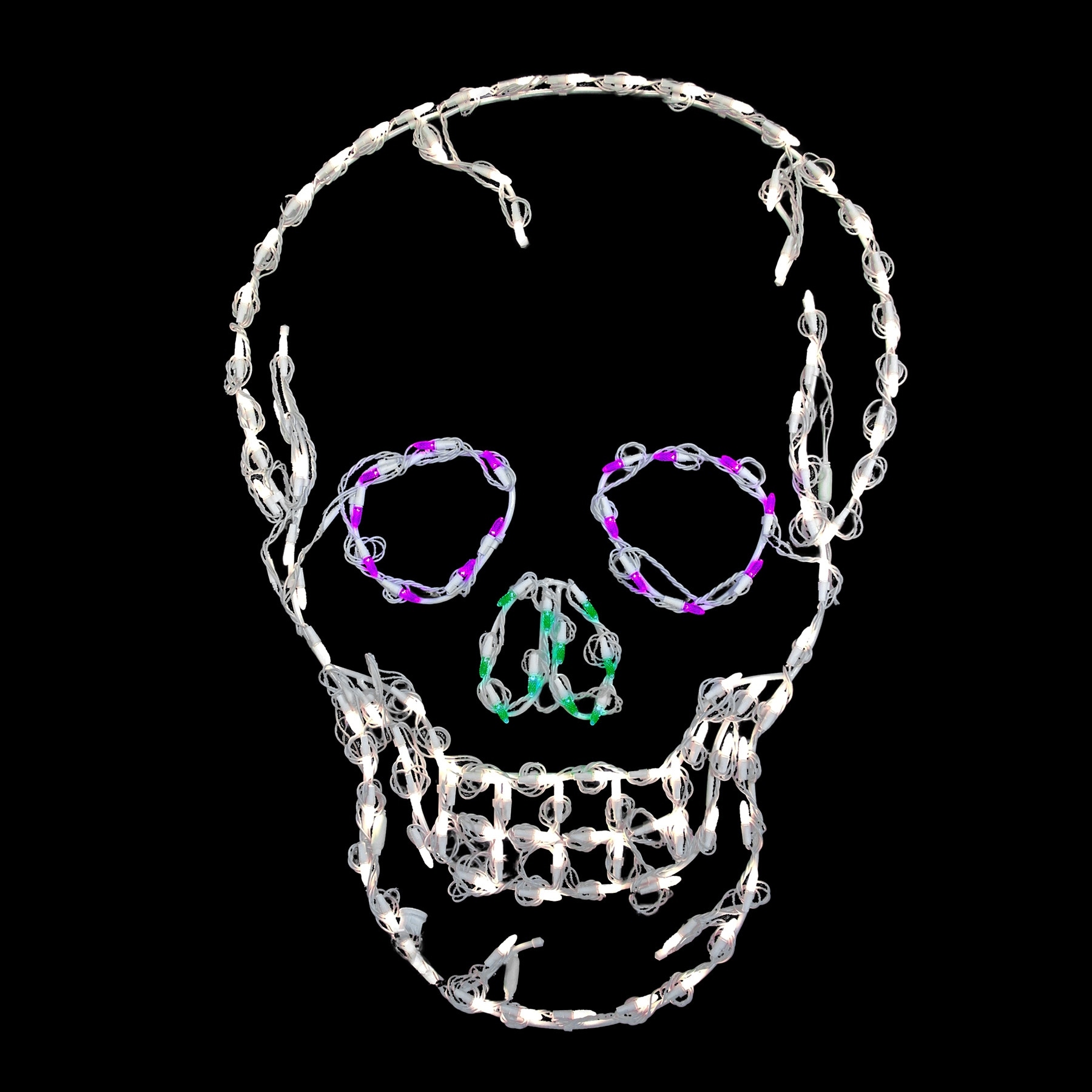 Halloween LED Lighted Skull 37 inches