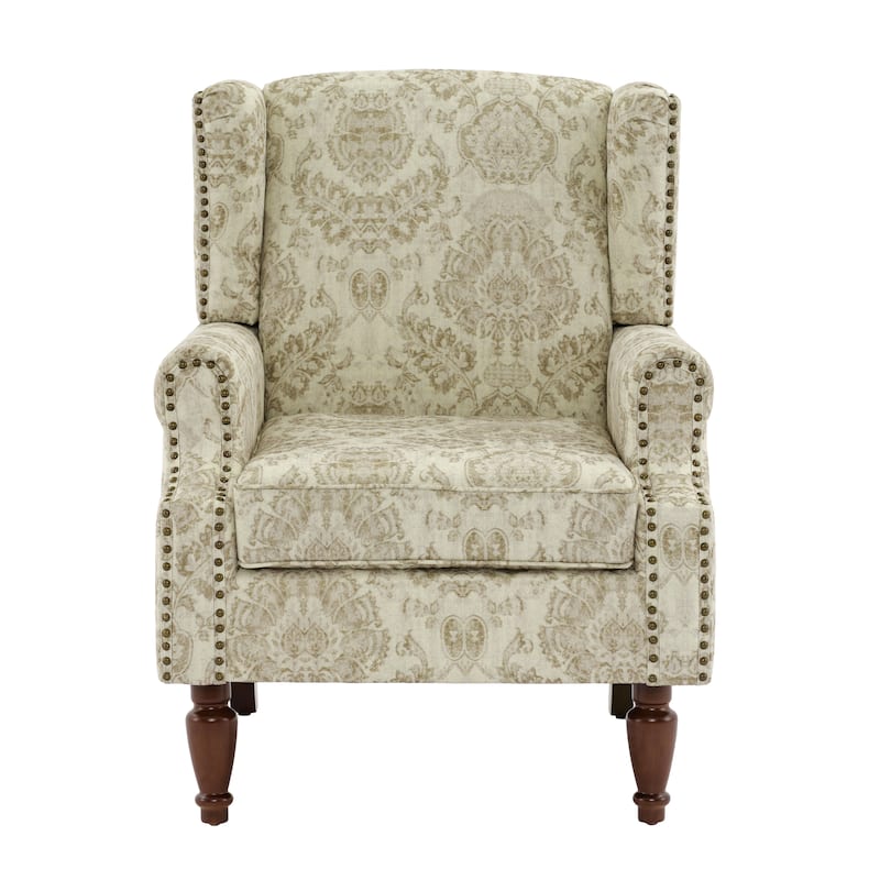 Upholstered Accent Chair Nailhead Trim Arm Chair