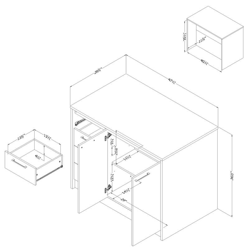 South Shore Myro Kitchen Island