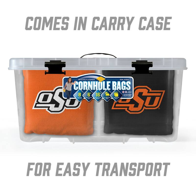 Oklahoma State Cowboys NCAA Dual Sided Pro Stop & Slide Cornhole Bags