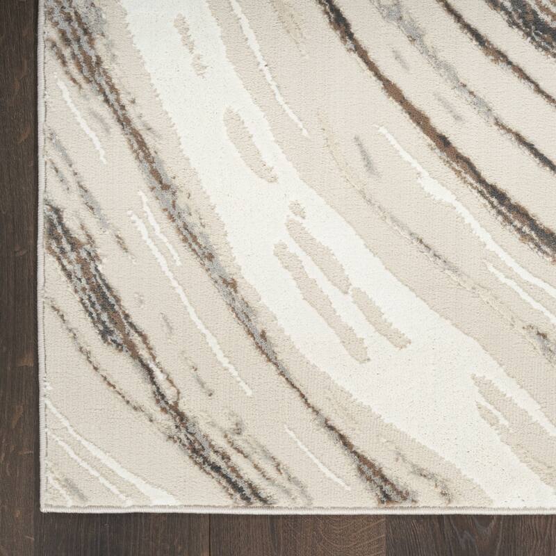 Abstract Modern Non Skid Stain Resistant Area Rug - 87' X '63' X '0.5