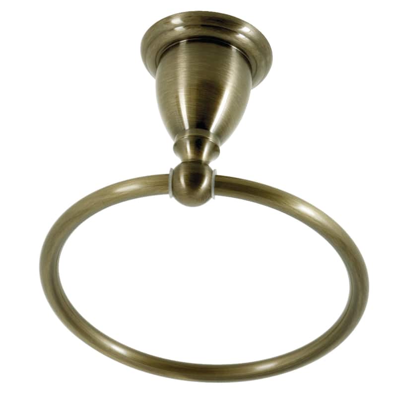 Heritage 6-Inch Towel Ring - Antique Brass