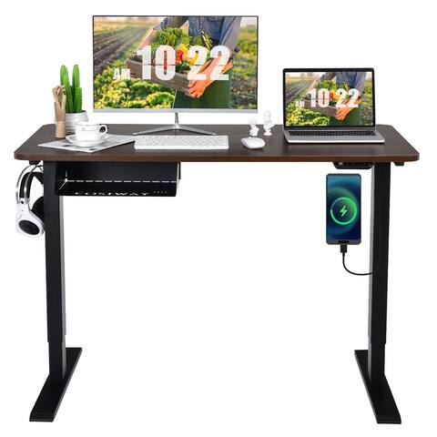 Costway 48'' Electric Standing Desk Height Adjustable w/ Control
