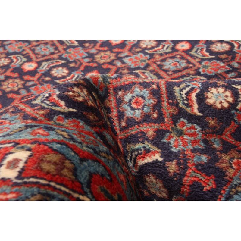 ECARPETGALLERY Hand-knotted Andelz Navy Wool Rug - 3'7 x 10'4