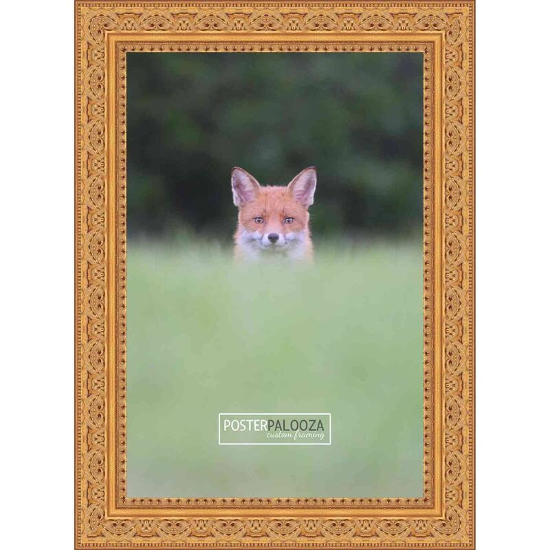 20x30 Ornate Gold Wood Picture Frame - UV Acrylic, Foam Board Backing, & Hanging Hardware Included! - Gold