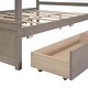 preview thumbnail 20 of 29, Full Size Platform Bed with 4 Drawers, Canopy Bedframe w/ 8 Support