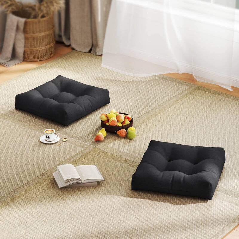 Costway 2 PCS 21'' x 21'' Patio Chair Seat Cushion Pads Indoor/Outdoor