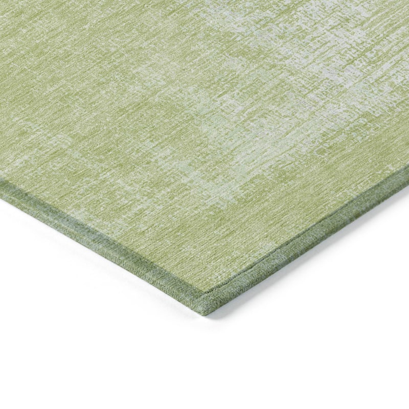 Machine Washable Indoor/ Outdoor Chantille Abstract Solid Rug