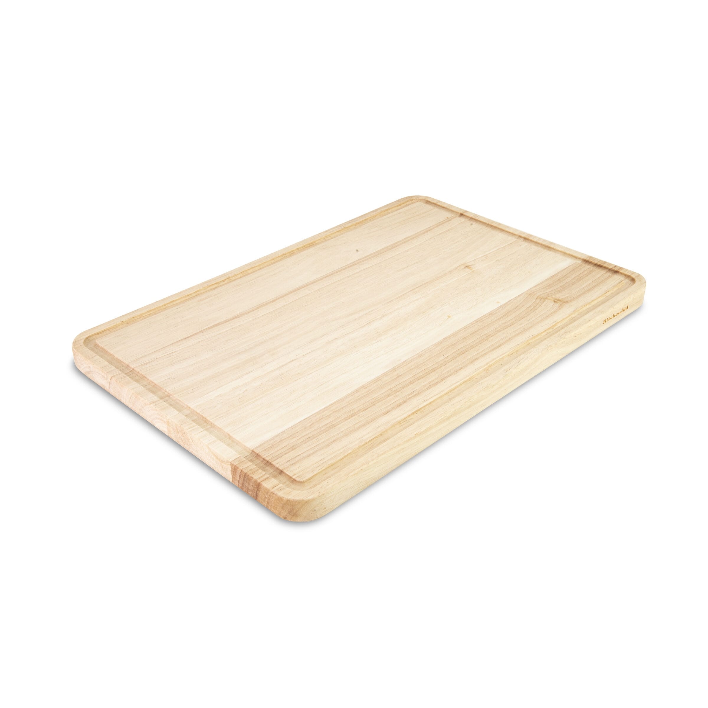 Iron Chef America Bamboo Cutting Board Reversible with Non-Slip Silicone  Edge