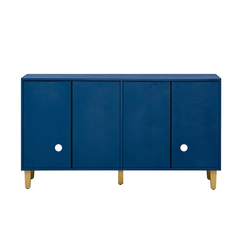 Mid-Century Art Deco 4-Door Sideboard with Adjustable Storage by Harper&Bright Designs