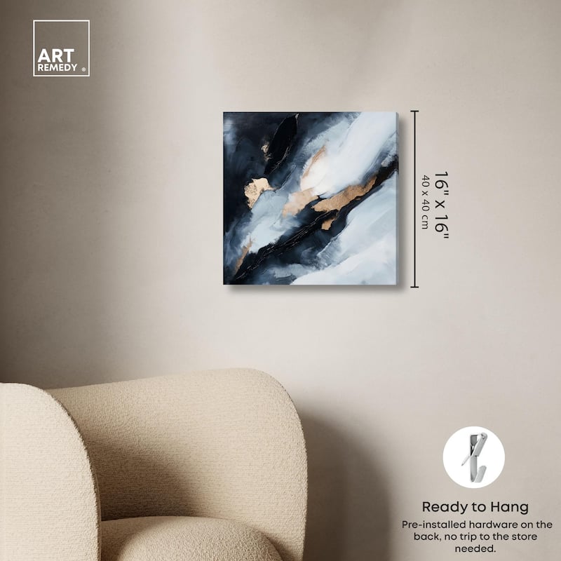 Golden Spark I Canvas by Art Remedy, Gallery Wrapped