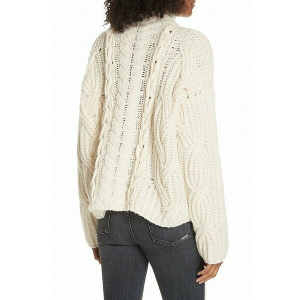 large cable knit sweater