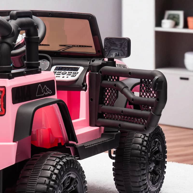 24V Kids Ride-On Car with Remote Control, 400W Motor, Four-Wheel Suspension, Bluetooth, USB, MP3, Music for Kids 3+