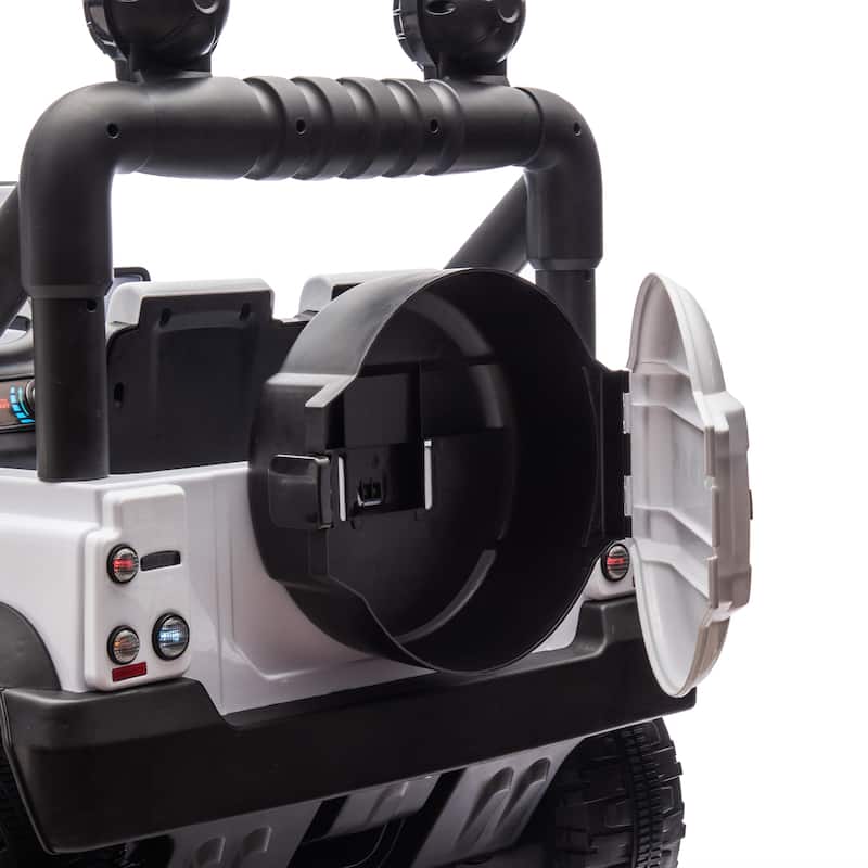 24V Kids Ride On Car W/Parents Control, 2wd, Four-wheel suspension, Bluetooth, Music