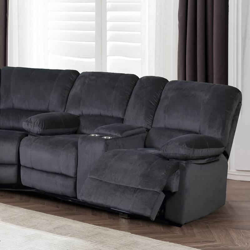 Kevin Transitional Polyester Sectional