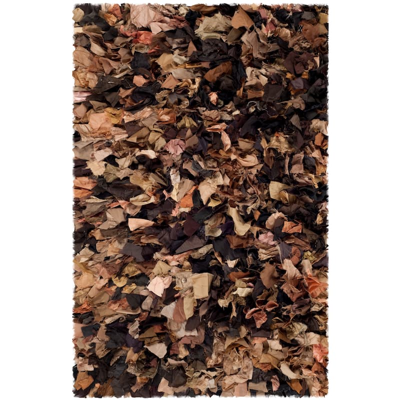 SAFAVIEH Handmade Rio Shag Chihoko 3.5-inch Extra Thick Decorative Rug
