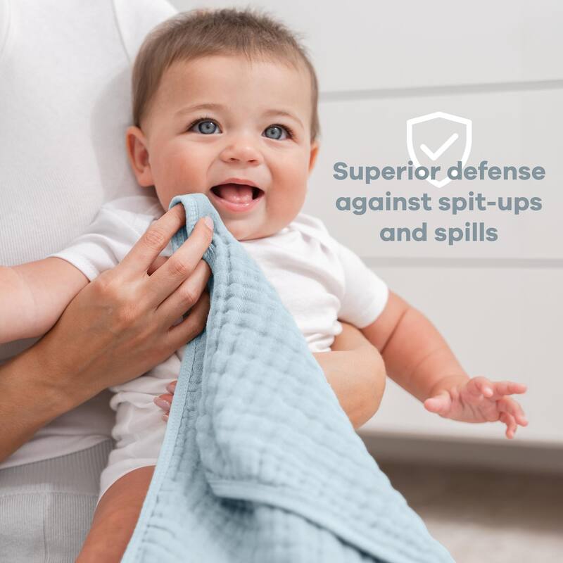 Muslin Burp Cloths for Babies by Comfy Cubs