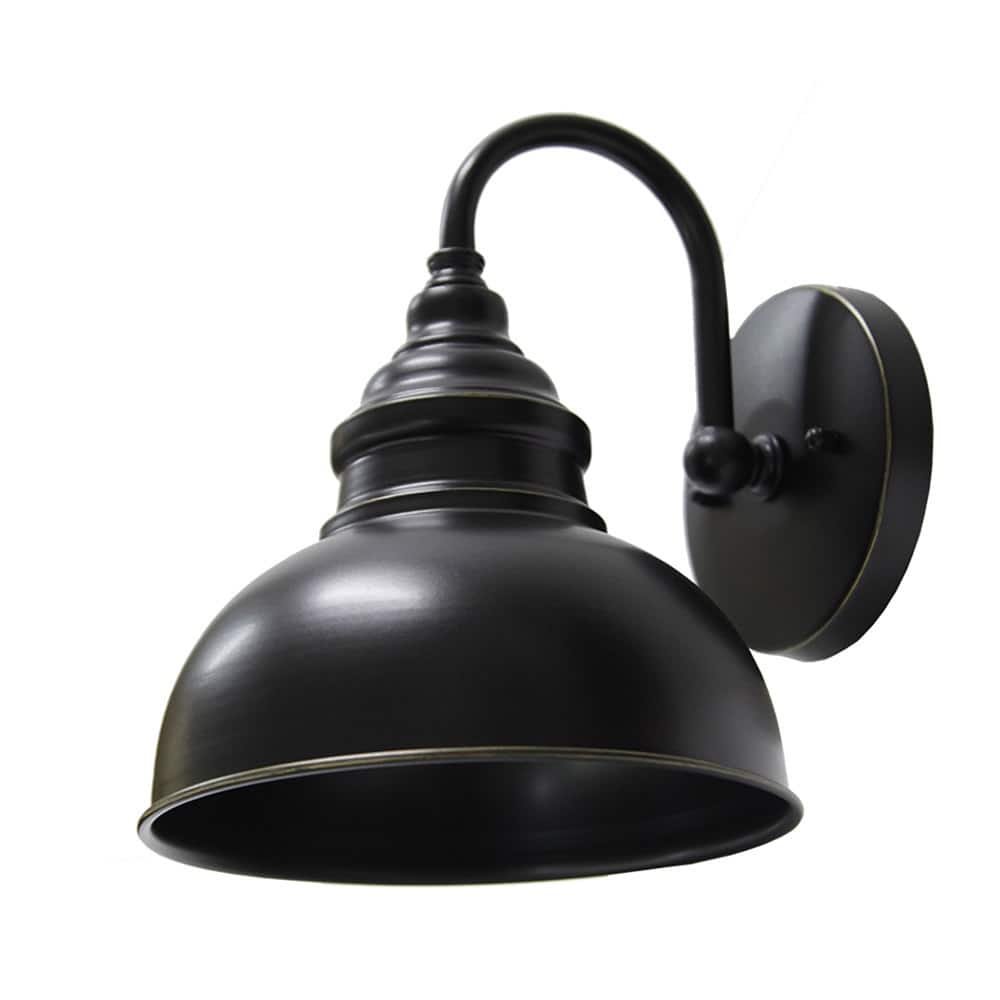 AA Warehousing 1 Light Outdoor Wall Mounted Light in Imperial Black Finish