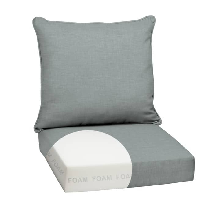 ARDEN Outdoor Foam Deep Seat Cushion Set, 24 in x 24 in