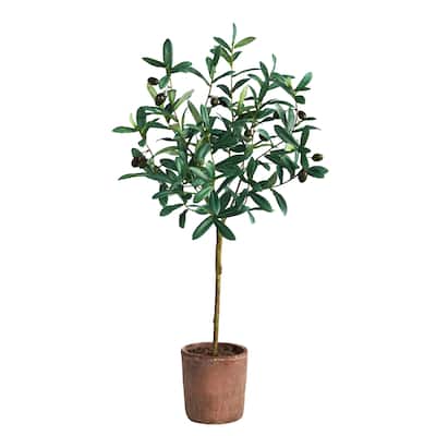 31" Olive Artificial Tree - 6"