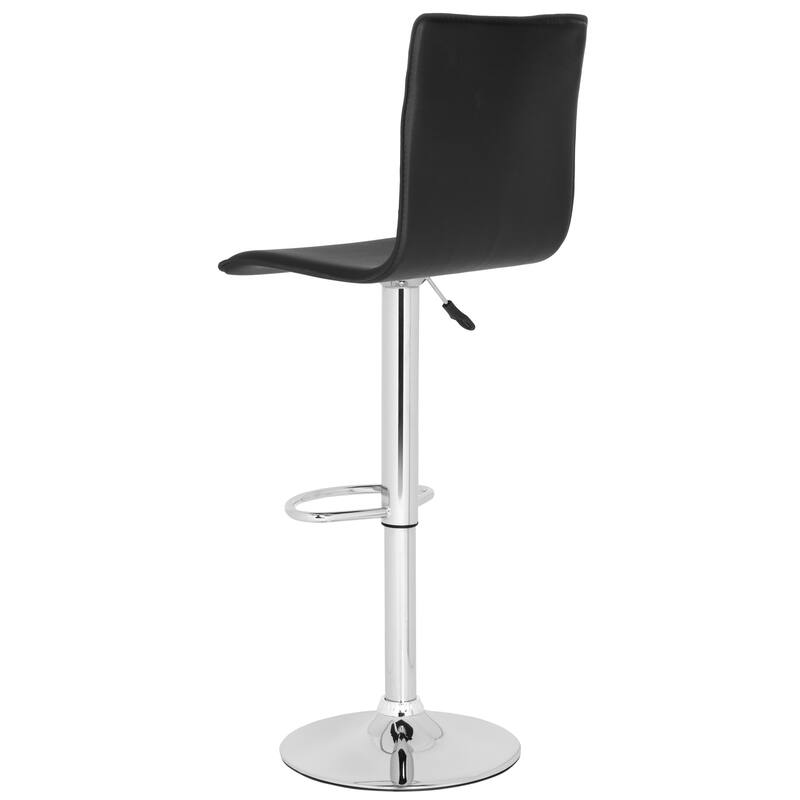 SAFAVIEH Kristi White Adjustable 23-30-inch Swivel Bar Stool - 16.1" x 19.3" x 37.8" - 17Wx19Dx44H