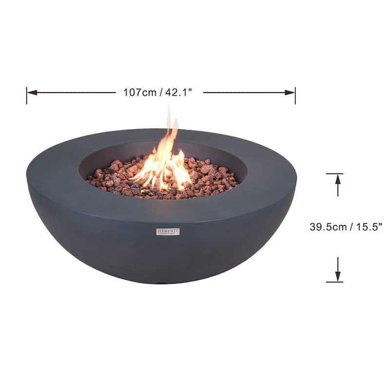 Envelor Lunar Bowl 42 Inches Outdoor Fire Pit Bowl