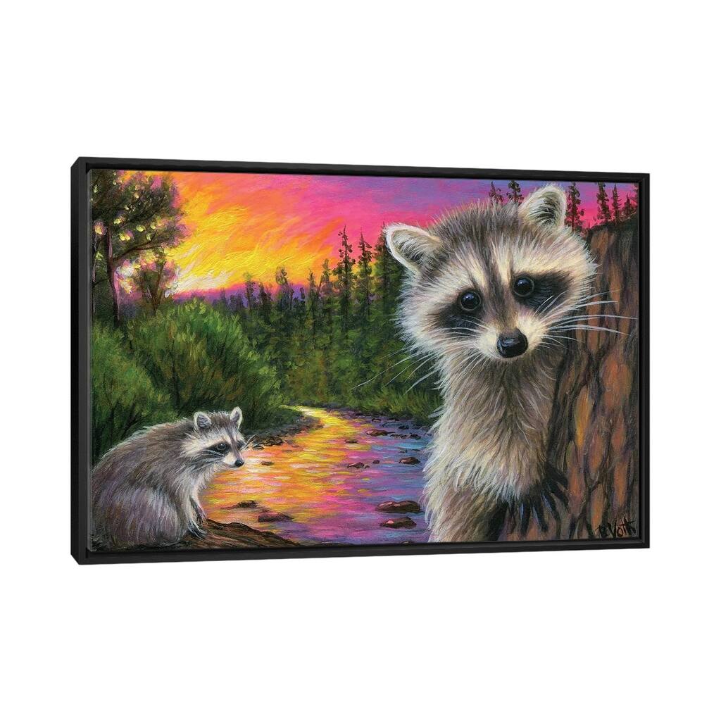 iCanvas "A Fire In The Forest" by Bridget Voth Framed Canvas Print