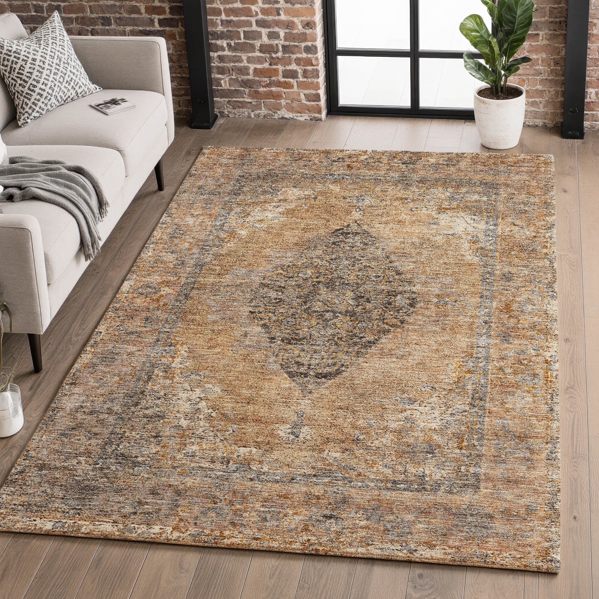 Premium Washable Super Soft Vintage Traditional Mayfield Rug