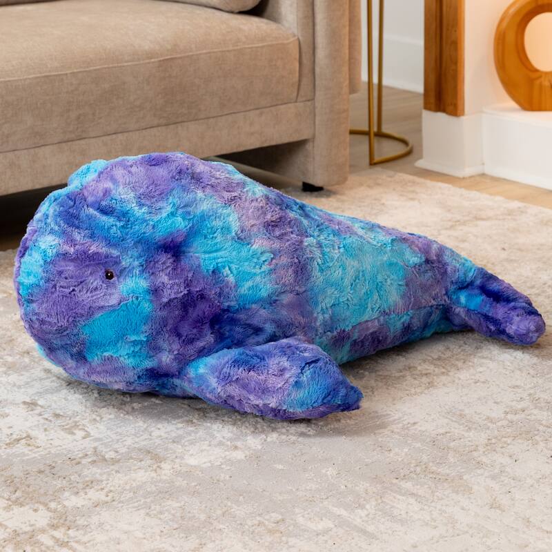 Raven-Symoné Marina the Whale Sea Buddy Large Kids Stuffed Animal Bean Bag and Pouf
