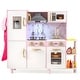 preview thumbnail 10 of 8, Gymax Kids Kitchen Playset w/ Apron Stoves Hood Oven Ice Maker