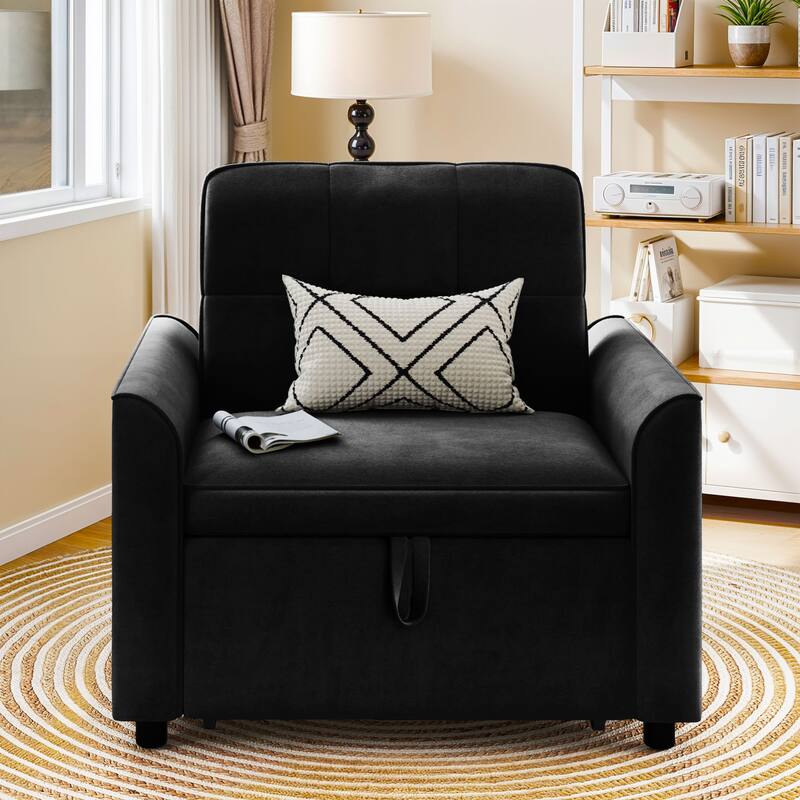 Moasis 3-in-1 Adjustable Sleeper Sofa Bed, Pull Out Chair Sofa for Living Room