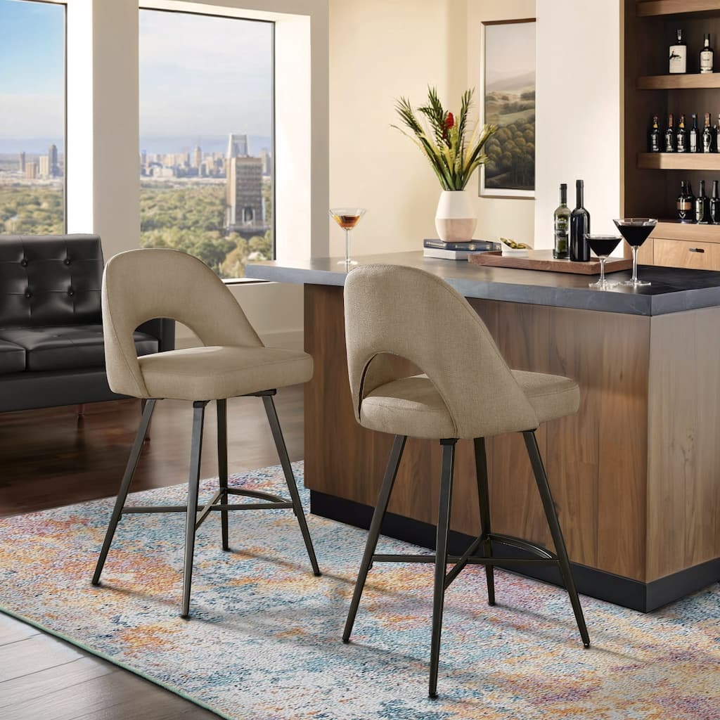 Vaduz Metal Swivel Stools (Set of 2)