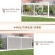 preview thumbnail 163 of 188, EROMMY Outdoor Louvered Pergola Gazebo with Adjustable Aluminum Rainproof Roof
