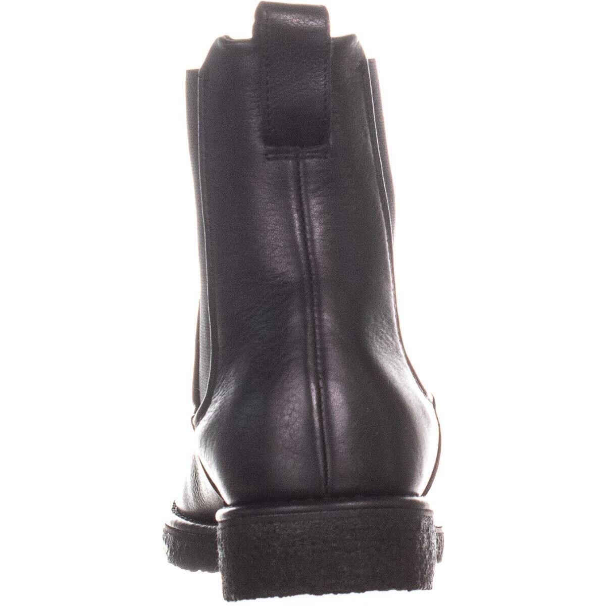 vince women's cressler round toe leather chelsea booties