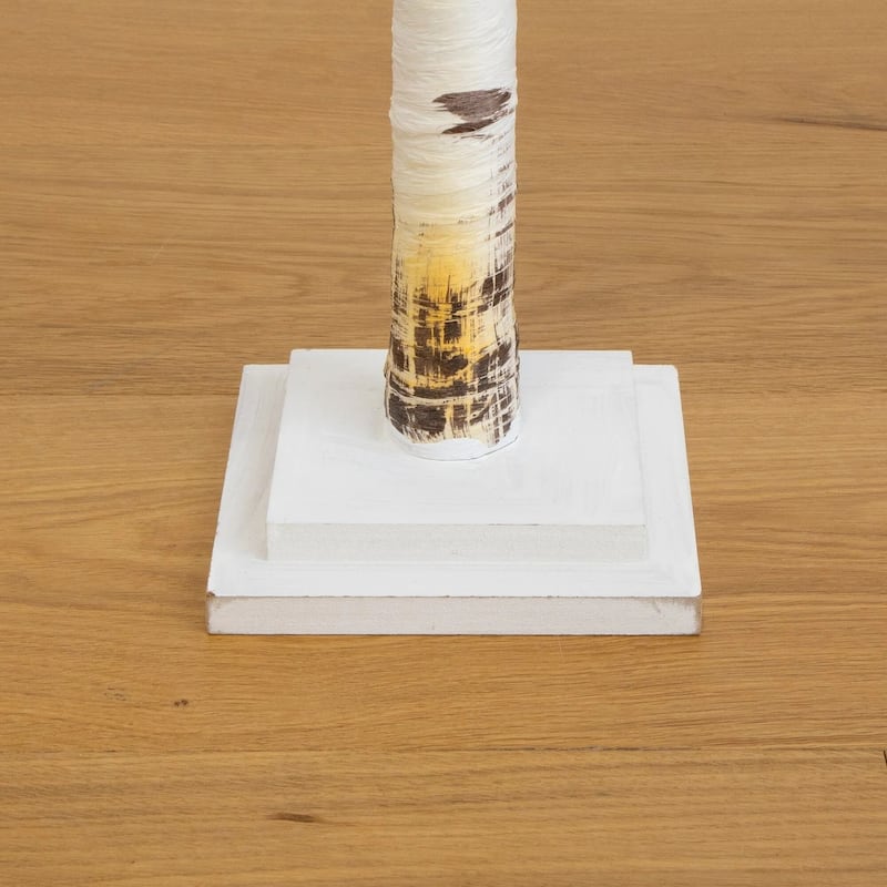 4' Pre-Lit Slim Birch Artificial Christmas Tree, Warm White LED Lights - 4 Foot