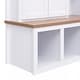 preview thumbnail 12 of 13, Farmhouse 4-in-1 Hall Tree with 6 Hanging Hooks and Seating Bench
