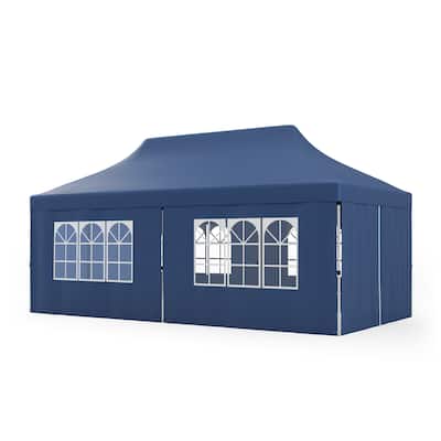 10x20 Pop Up Canopy Tent with 6 Sidewalls and Carry Bag Outdoor Use