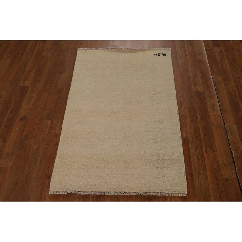 Gabbeh Modern Accent Rug Handmade Contemporary Wool Carpet - 2'7"x 3'11"