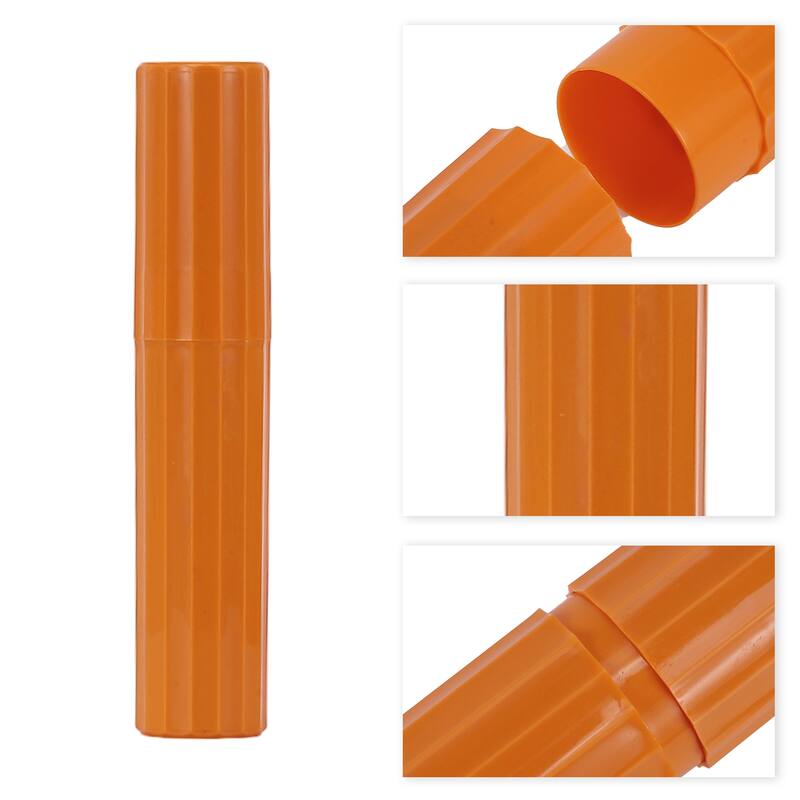 2pcs Vertical Stripe Toothbrush Case, Travel Business, 7.87"x1.50"