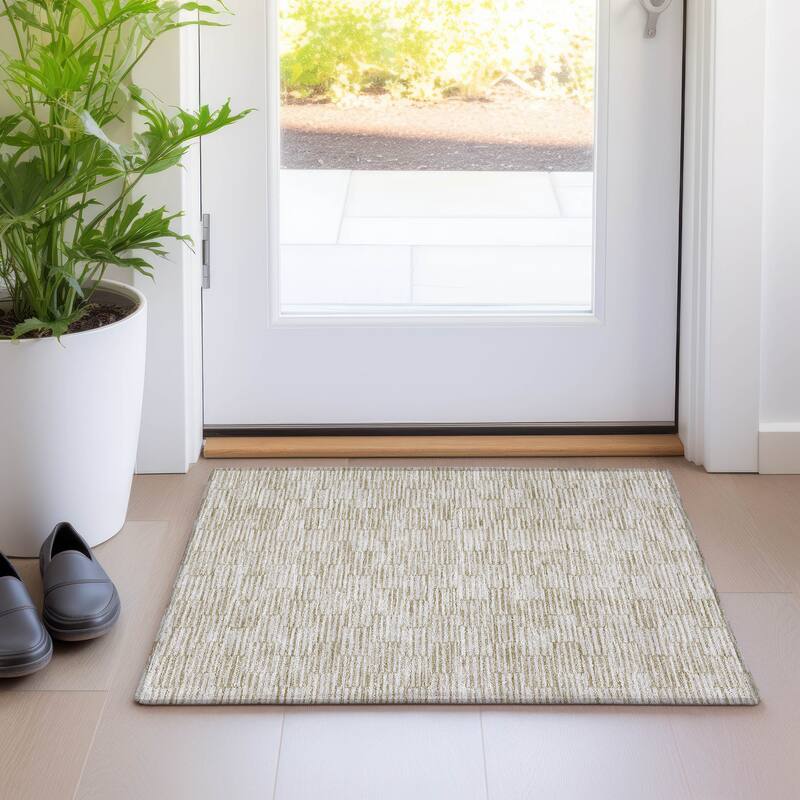 Premium Washable Super Soft Mid Century Modern Mayfield Rug - Beige - 1'8" x 2'6"