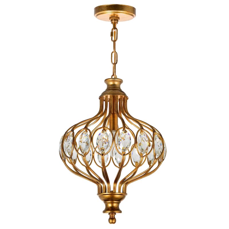 Altair 1 Light Antique Bronze Chandelier - Antique Bronze