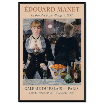 Manet's Famous Bar Canvas by Art Remedy