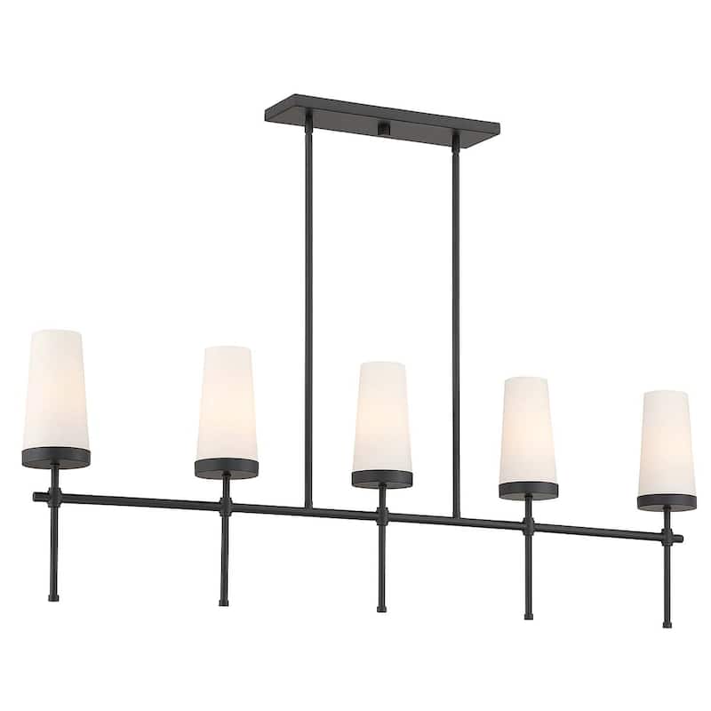 Savoy House 1-2803-5 Haynes 5 Light 48" Wide Linear Chandelier - Matte Black