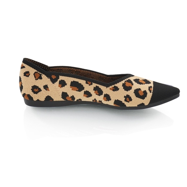 leopard pointed shoes