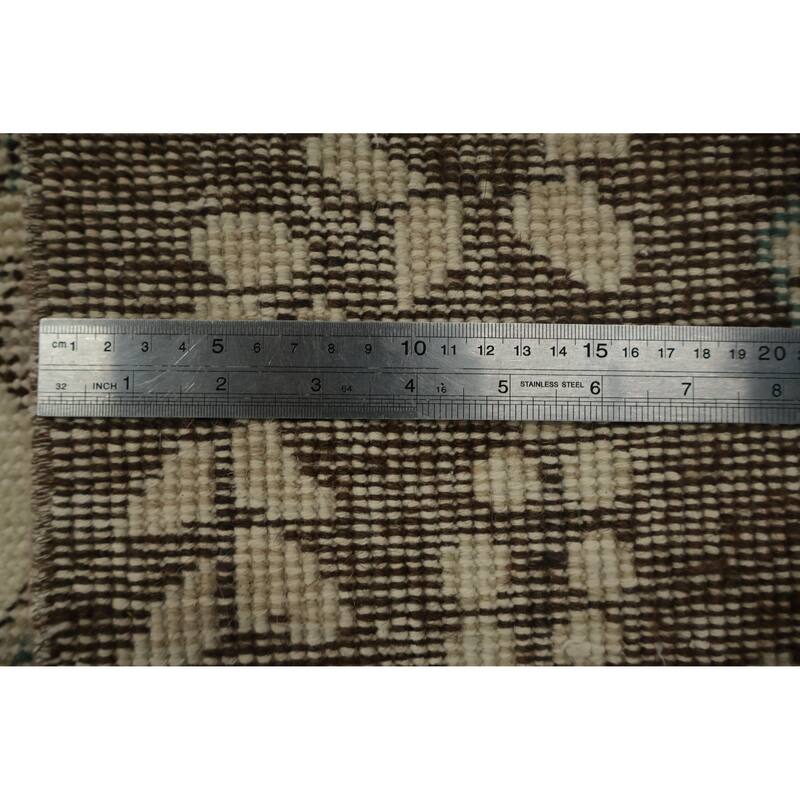 Hand Knotted Oriental 100% Wool Carpet Transitional Floral Beige & Ivories Anatolian Area Rug - 8' 8'' X 5' 9''