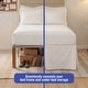 preview thumbnail 8 of 8, Space Saver Tailored Underbed Storage 21-inch Bedskirt