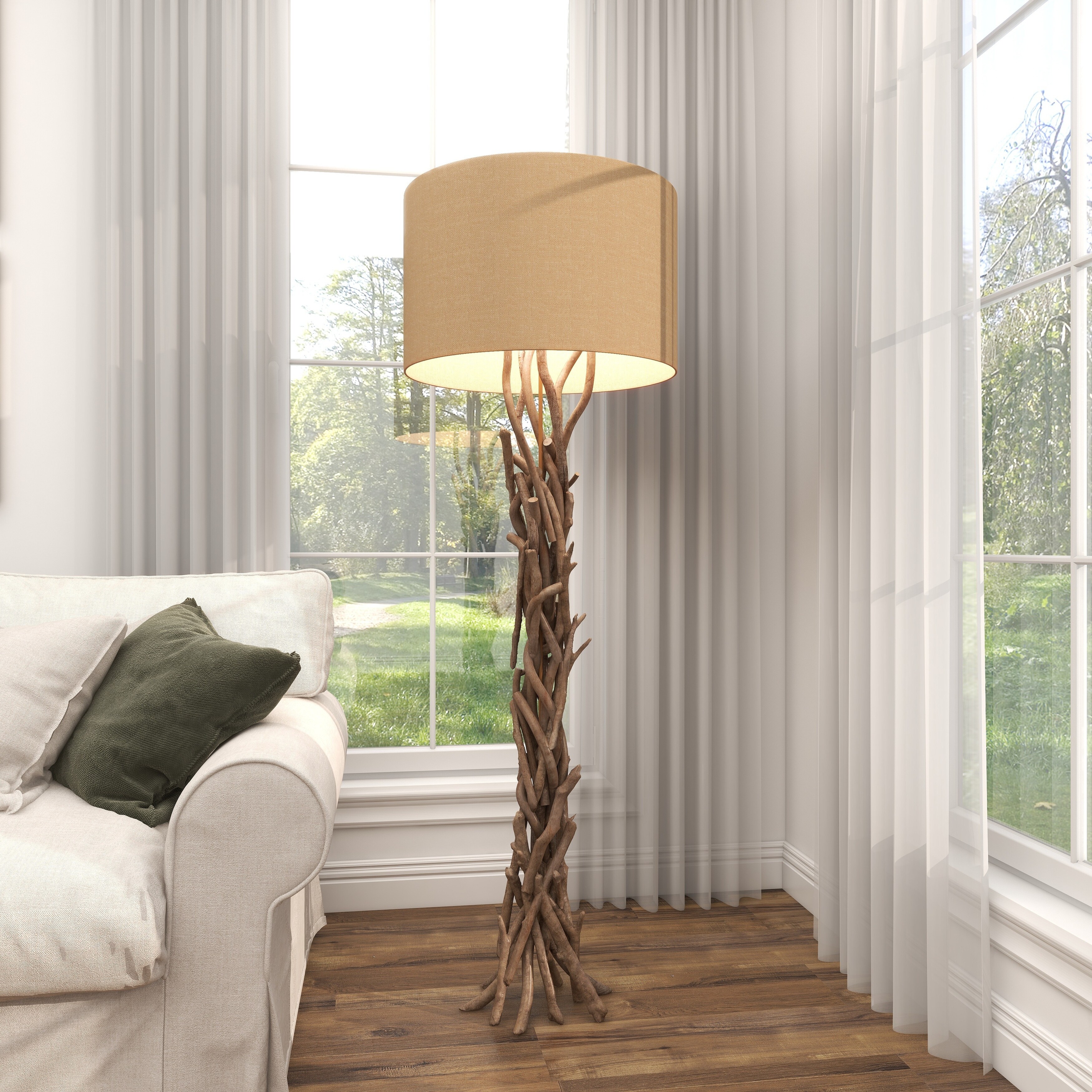 Driftwood standard lamp new arrivals