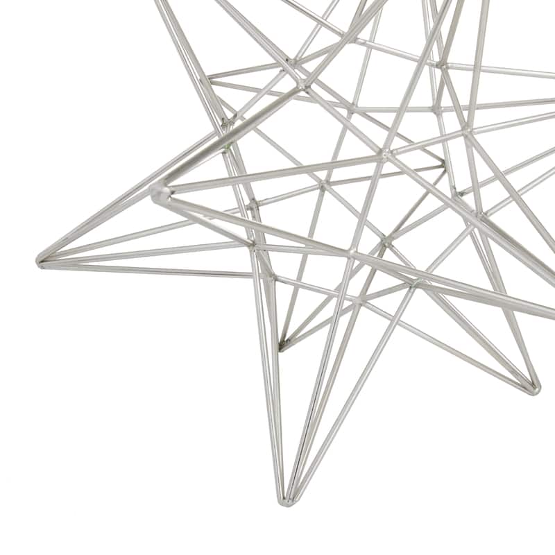 CosmoLiving by Cosmopolitan Silver Iron Contemporary Sculpture 11 x 9 x 7 - 12", 9", 7"H S/3