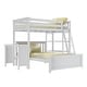 preview thumbnail 3 of 29, Max and Lily L Shaped Twin over Full Bunk Bed with Bookcase and Desk